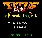 Titus the Fox to Marrakech and Back (Europe) Title Screen